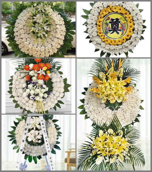 福建漳州平和县国强乡松湖村花圈速递
